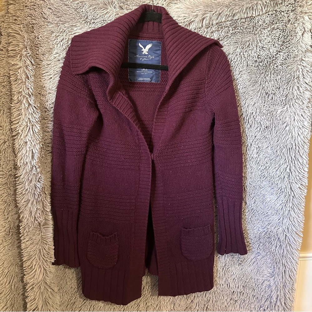 XS purple American eagle cardigan - Picture 1 of 3